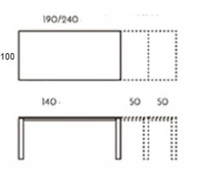 Mesa Cosmopolitan extensible TamiroTarazona HogarDomestic 140 90 100