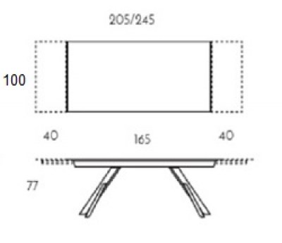 Mesa Kross extensible TamiroTarazona HogarDomestic 165 100