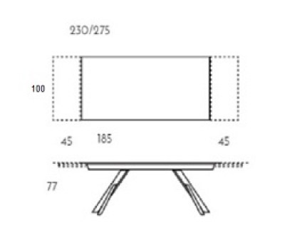 Mesa Kross extensible TamiroTarazona HogarDomestic 185 100