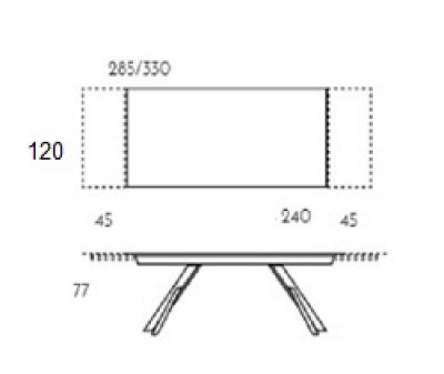 Mesa Kross extensible TamiroTarazona HogarDomestic 240 120