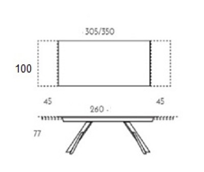 Mesa Kross extensible TamiroTarazona HogarDomestic 260 100