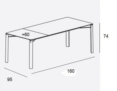 Mesa Laga extensible Treku HogarDomestic 16060 95