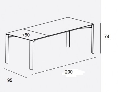 Mesa Laga extensible Treku HogarDomestic 20060 95