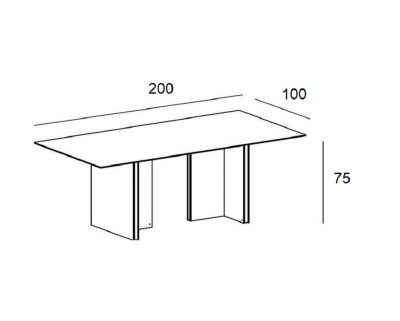 Mesa Stockholm rectangular PuntMobles HogarDomestic 200