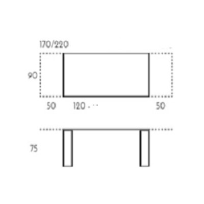 Mesa Tempoplus extensible TamiroTarazona HogarDomestic 120