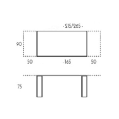 Mesa Tempoplus extensible TamiroTarazona HogarDomestic 165