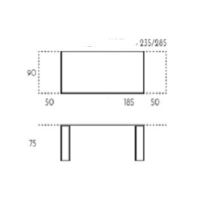 Mesa Tempoplus extensible TamiroTarazona HogarDomestic 185