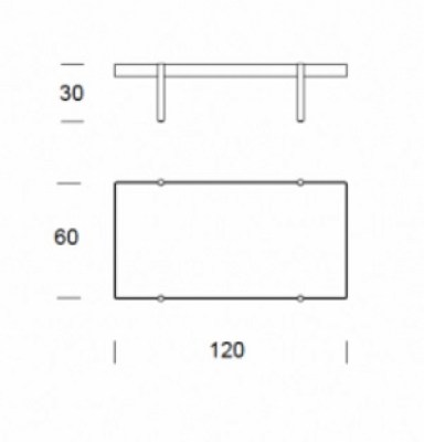 Mesa auxiliar Brich Loyratime HogarDomestic 120 60