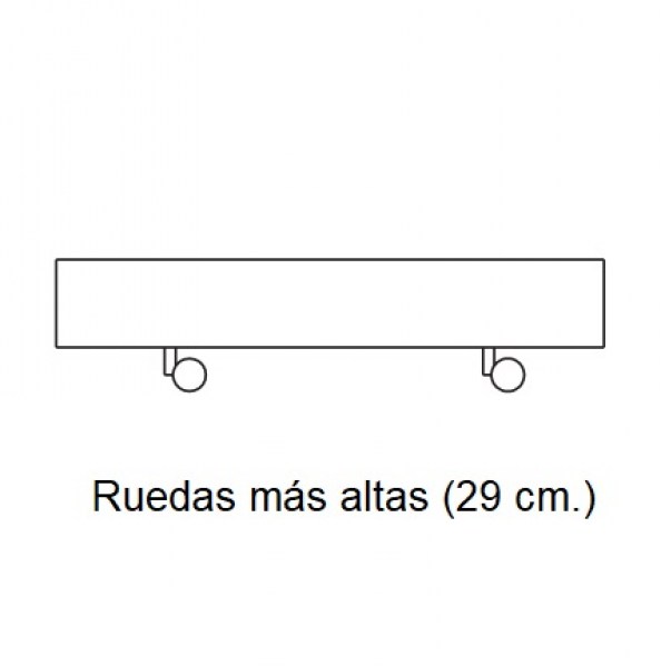 Ruedas más altas (29 cm)