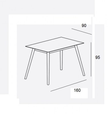 mesa aise alta treku 160 95